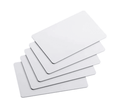 Credencial estampada ambos lados con diseño simple