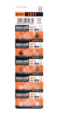 Pila Maxell LR41 Cartón 10 pilas
