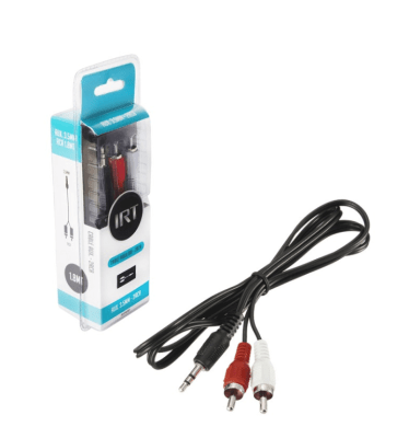 Cable 2x1 IRT 1,8mts