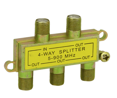Splitter coaxial 1x4