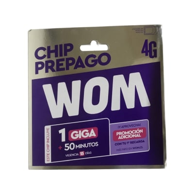 Chip Prepago Wom 