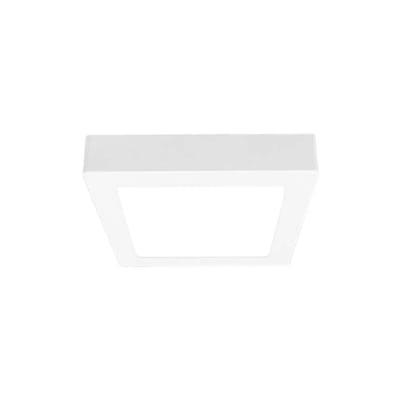 Panel LED cuadrado blanco 17x17cm, 12W 900lm Sobrepuesto