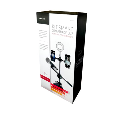 Kit Aro de Luz c/porta microfono y celular Dblue C056