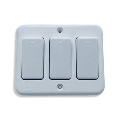 Interruptor Sobrepuesto Castillo Triple