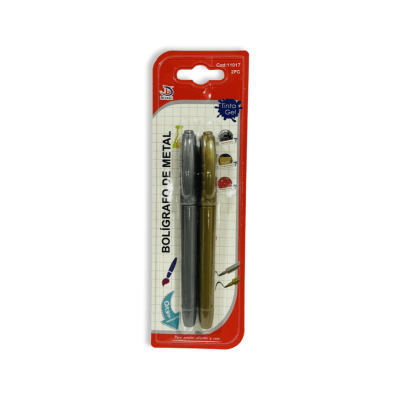 Set Plumon 2 Colores Metalicos Dingli