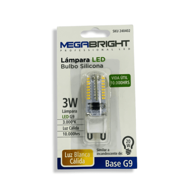 Ampolleta Led Megabright G9 3W