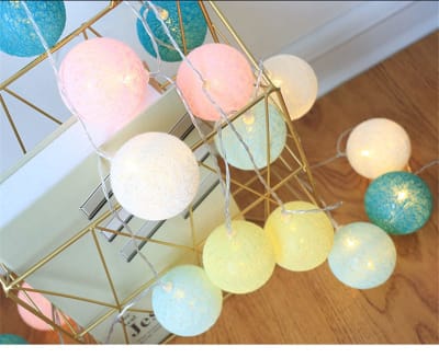 Luces Esferas colgantes a pilas