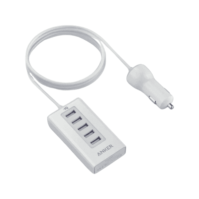 Cargador Auto 5 Puertos USB Anker