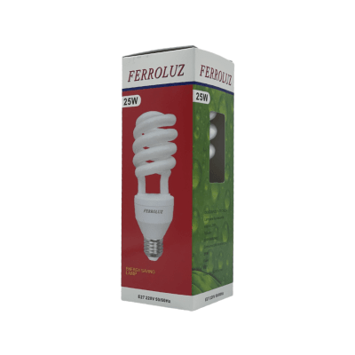 Ampolleta ahorro Ferroluz 25w