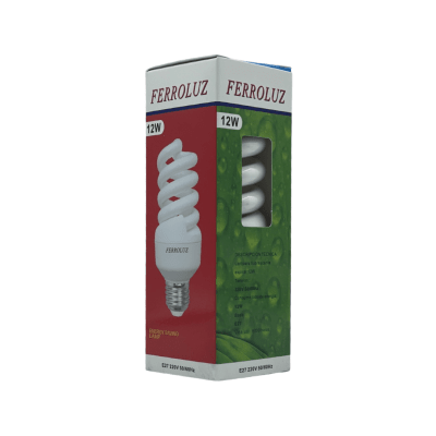 Ampolleta ahorro Ferroluz 12w