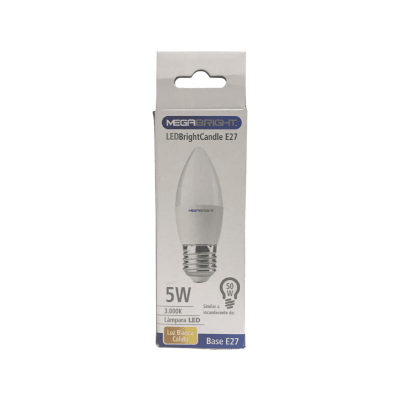 Ampolleta Led Megabright E27 vela cálida