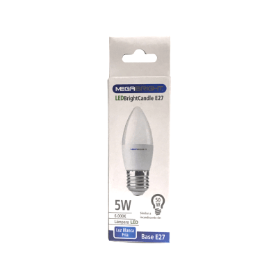 Ampolleta Led Megabright E27 vela fria