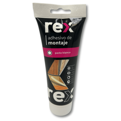 Adhesivo de Montaje Rex Pasta Blanca 250ml