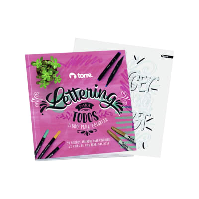 Libro Lettering para todos para colorear Torre