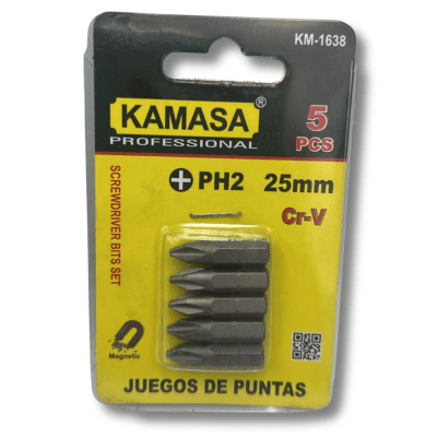 Set Punta Philips 25mm Kamasa 5 puntas