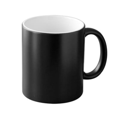 Tazon mágico negro estampado sublimación