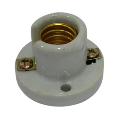Soquete Base Recta E14 de loza