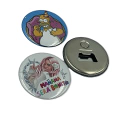 Chapita 58mm con destapador e iman