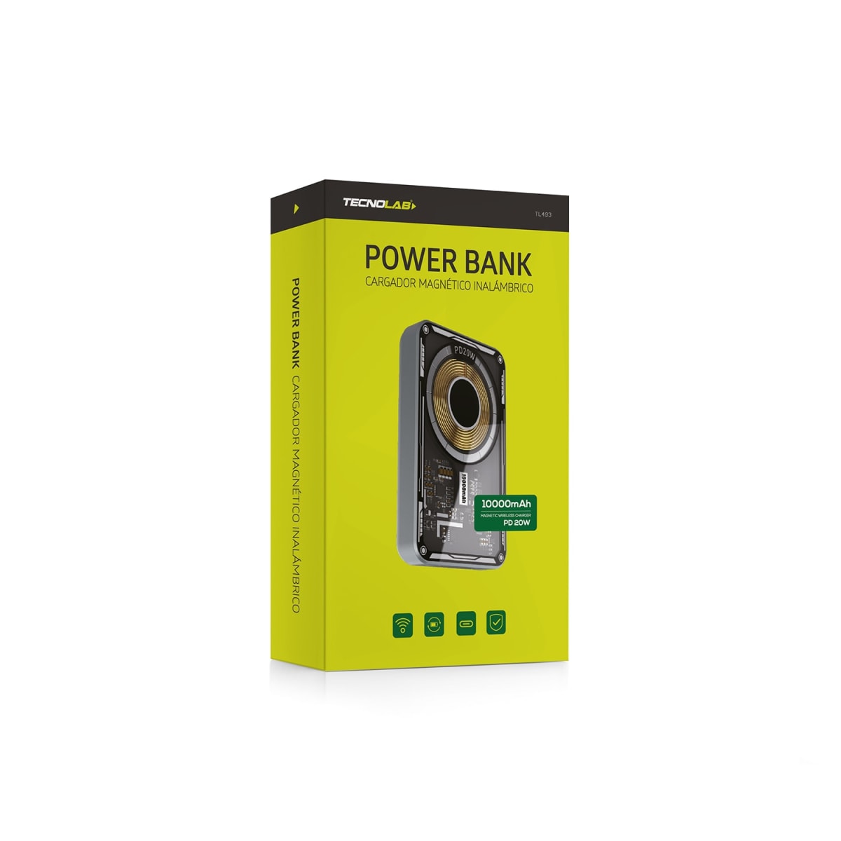 Bateria Externa Power Bank 10.000mah magnetica Tecnolab TL4932