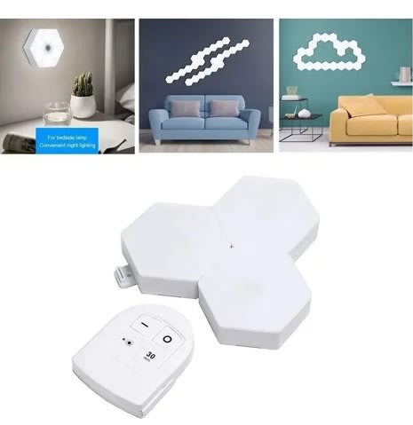 Set 3 luces blanca control remoto IRM 79342