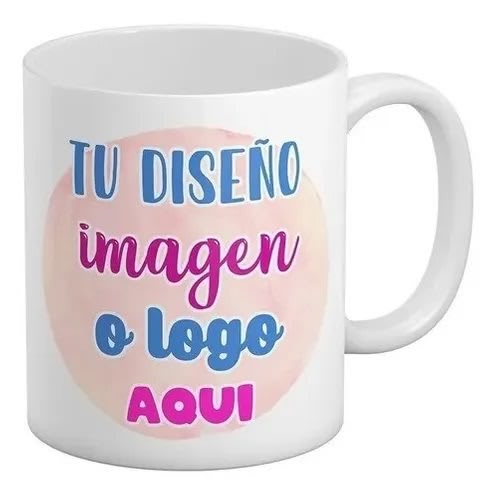 Tazon blanco mango color estampado sublimación3