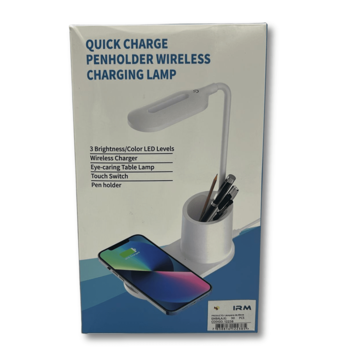 Lampara de Mesa y Cargador Inalámbrico IRM122383
