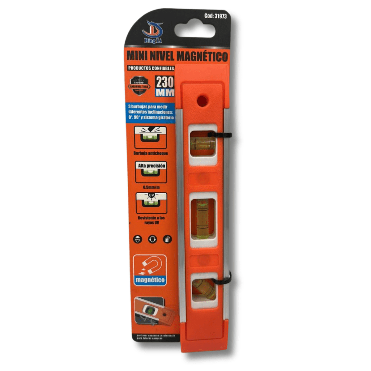 Nivel plastico magnético 230mm DingLi M319731