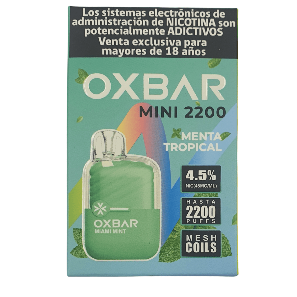 Cigarro electrón Vaper Desech OXBAR mini 2200 puffs 4,5 nicotina1