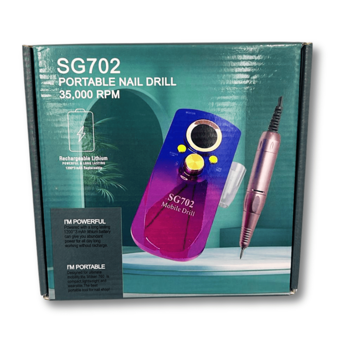 Drémel para uñas recargable y portátil 35,000 RPM1