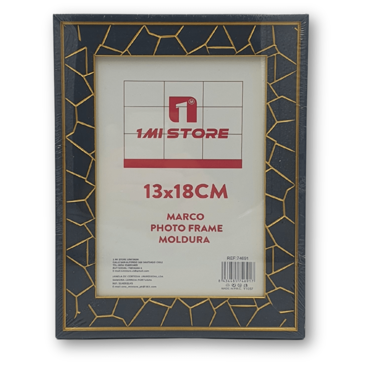 Portaretrato 13x18 M74691 Azul craquelado1