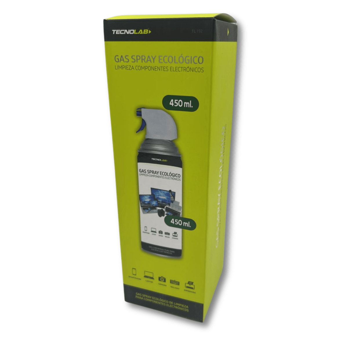 Aire Comprimido para Componentes Eléctricos 450ml Tecnolab TL1921
