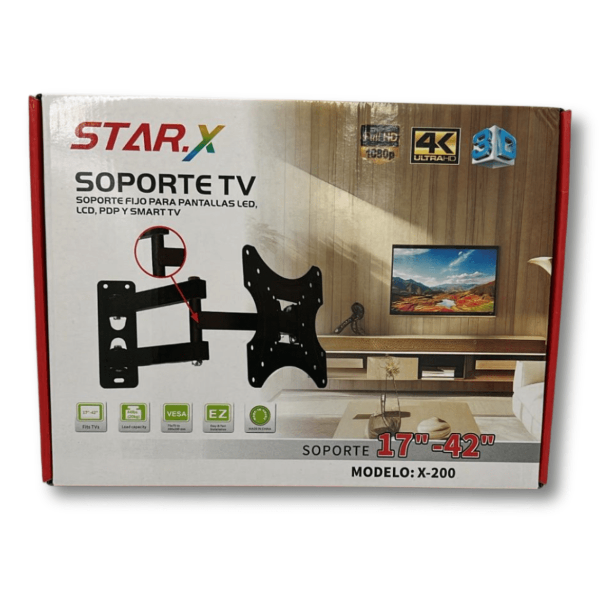 Soporte de TV Articulado Star.X X-200 | Brazo Móvil 17