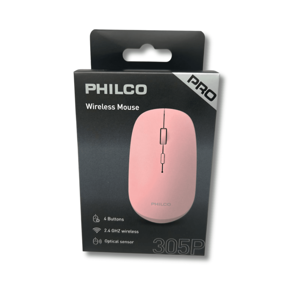 Mouse Inalámbrico Philco Pro 305B USB 1600 DPI1