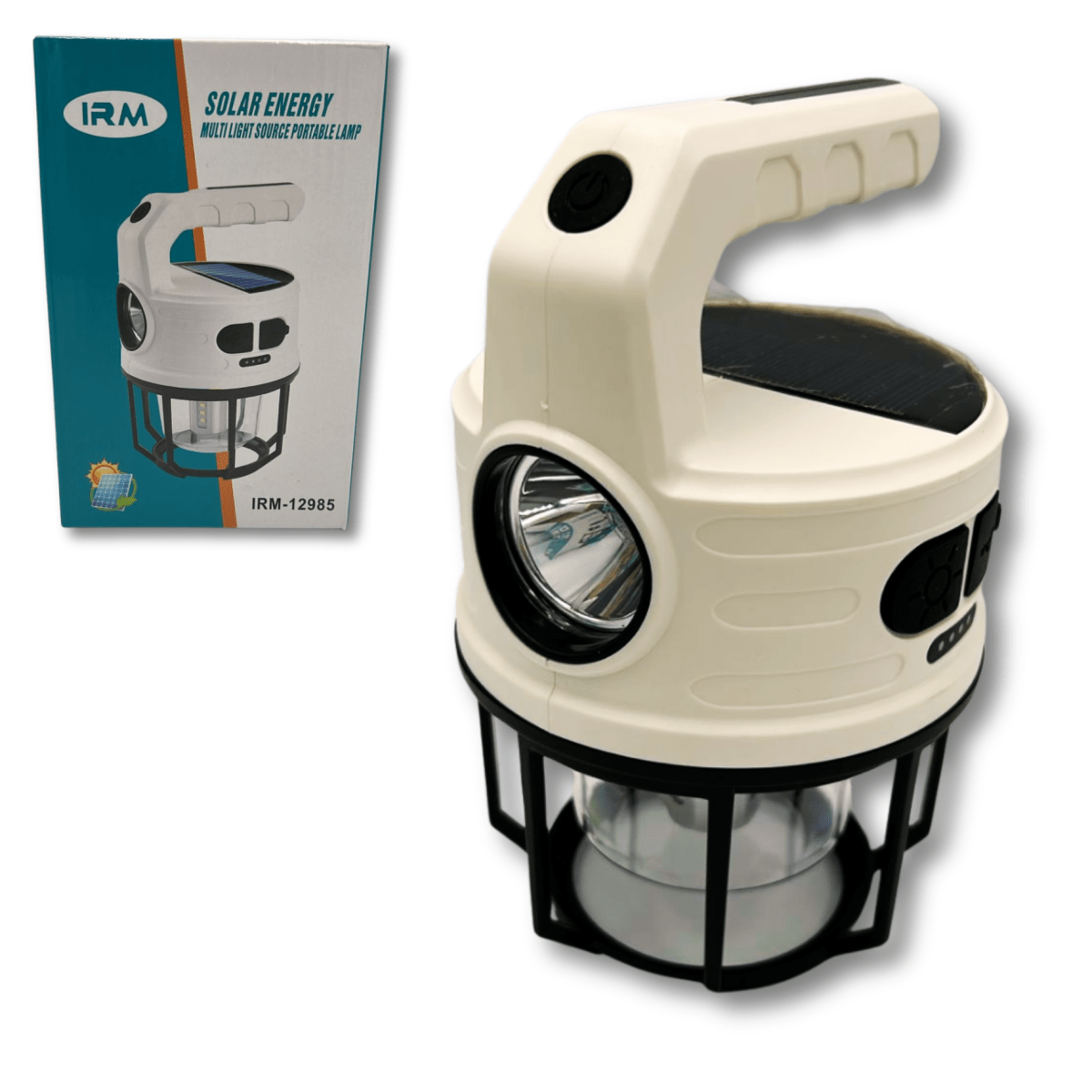 Lámpara Carga Solar y USB Camping 1200mah IRM129851