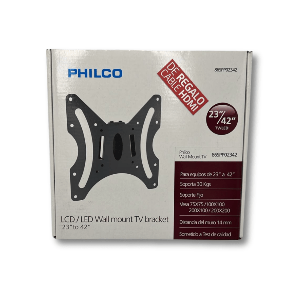 Soporte Led Philco P2342 Muro fijo 30Kgs 23'' a 42''1