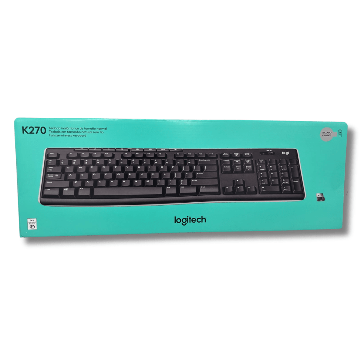 Teclado Logitech Inalambrico K270 con Teclas Multimedia1
