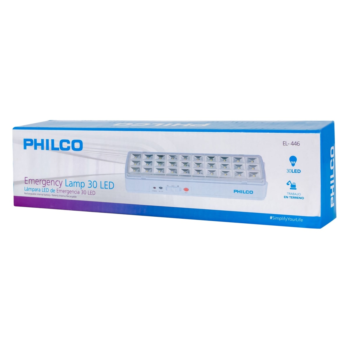Lampara emergencia Philco 30 Led1