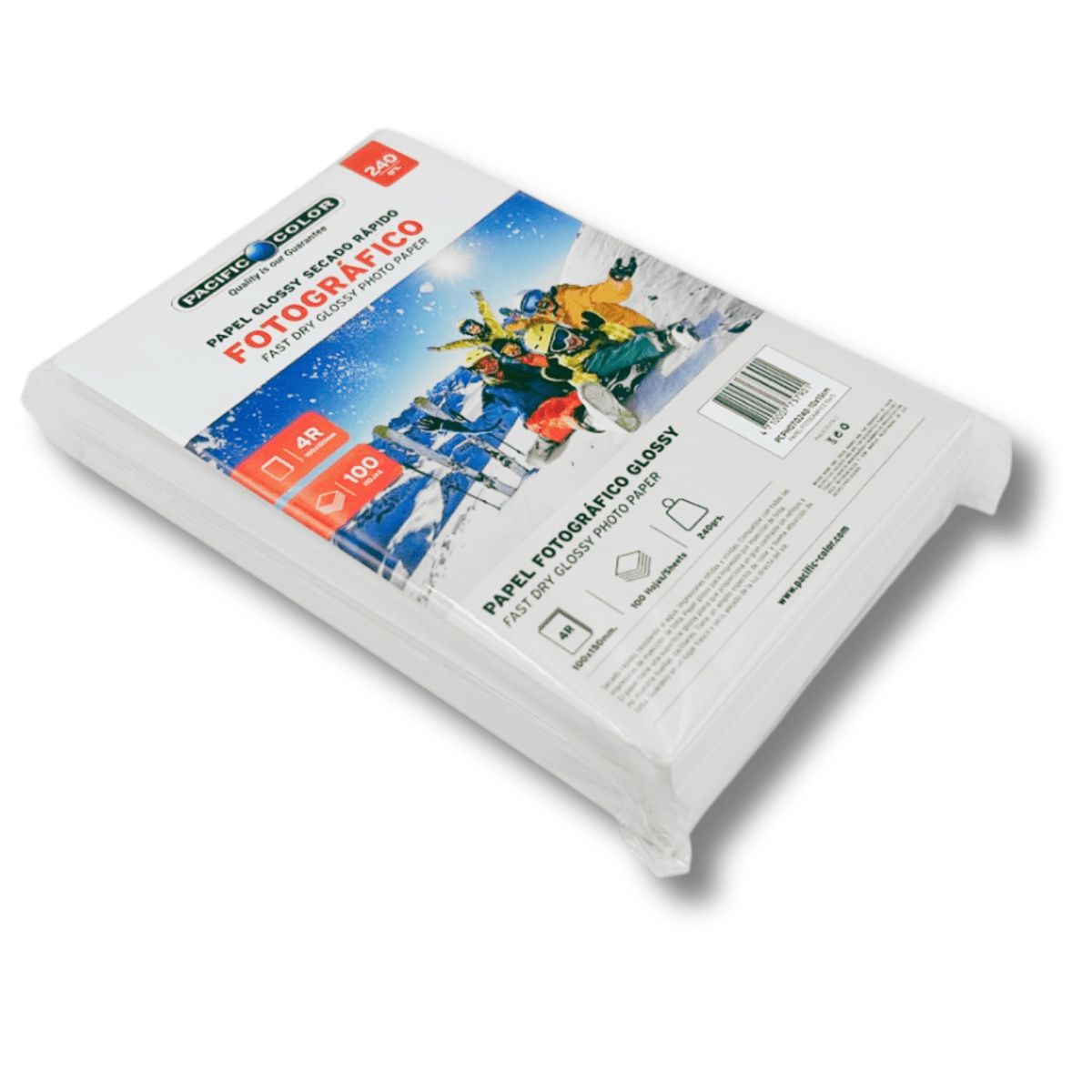 Resma Papel fotografico 10x15 4r 240 gms 100 hojas Pacific Color1