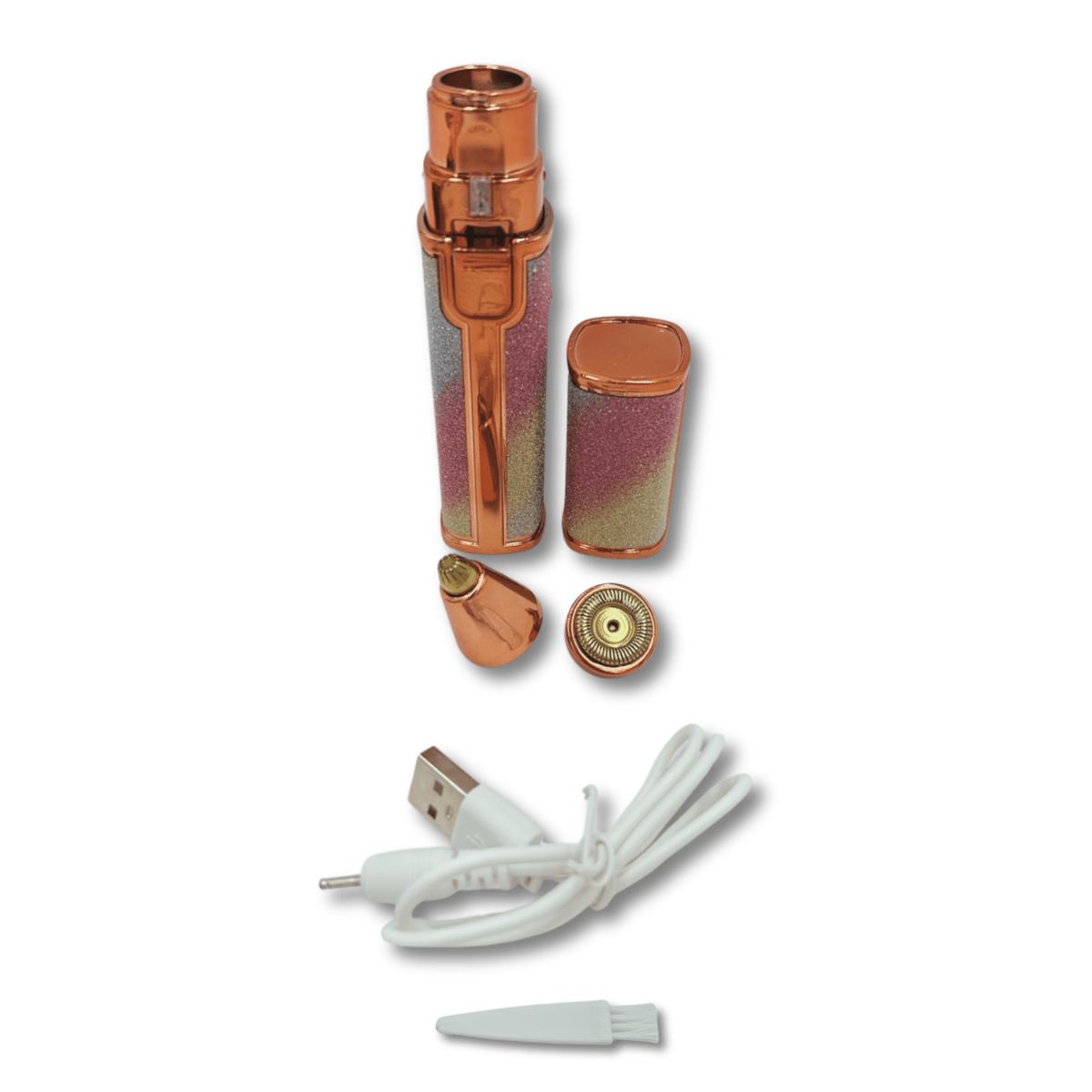 Depiladora de Cejas y Rostro 2 en 1 Glitter - Portátil y Recargable2