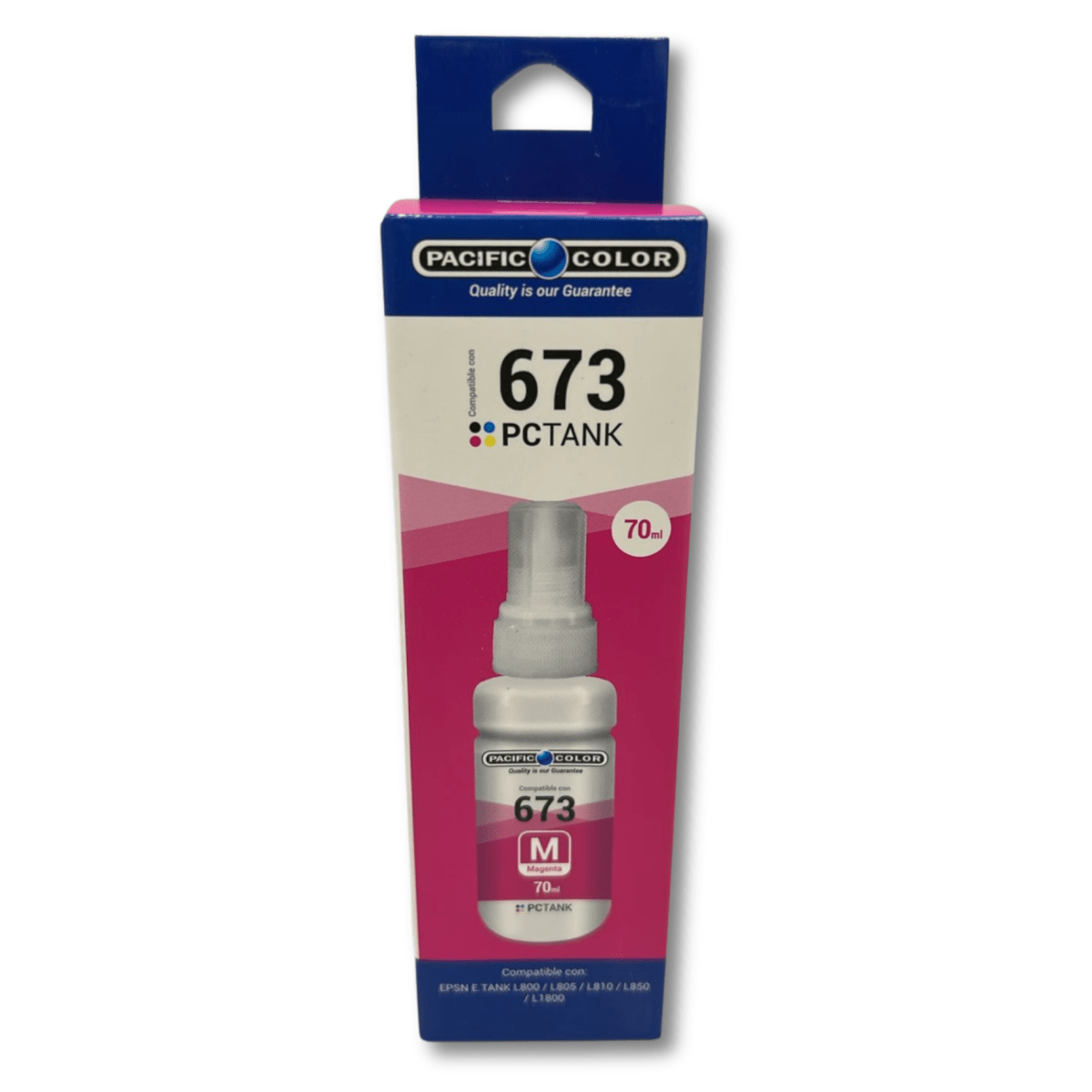 Pack 6 Tintas 70ml Pacific Color Compatible EPSON 673 ECOTANK2