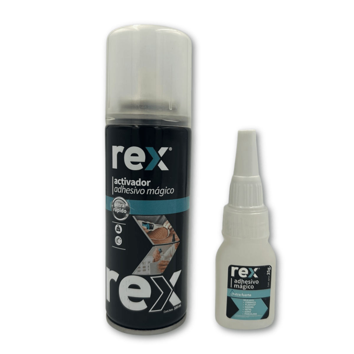 Adhesivo Magico Frasco 25 Gr + Spray 100 Ml Rex2