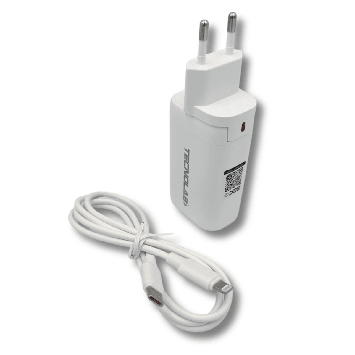 Cargador Tecnolab 65W con cable Tipo C a Lightning1