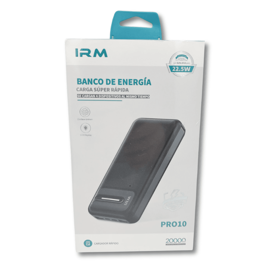 Power Bank 20.000mAh IRM31215 Batería Externa Portátil USB1