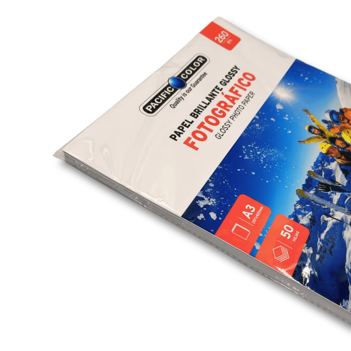Resma A3 Papel Fotografico 260gms 50 hojas Pacific Color1