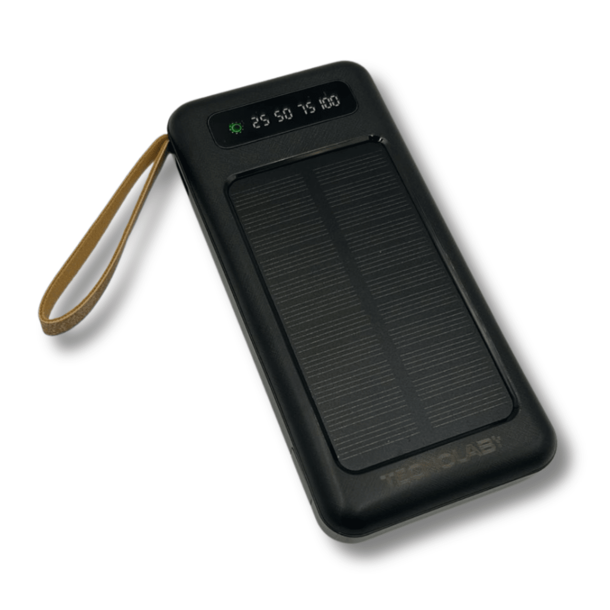 Bateria Externa Power Bank Solar 10,000mah Tecnolab con 4 cables2
