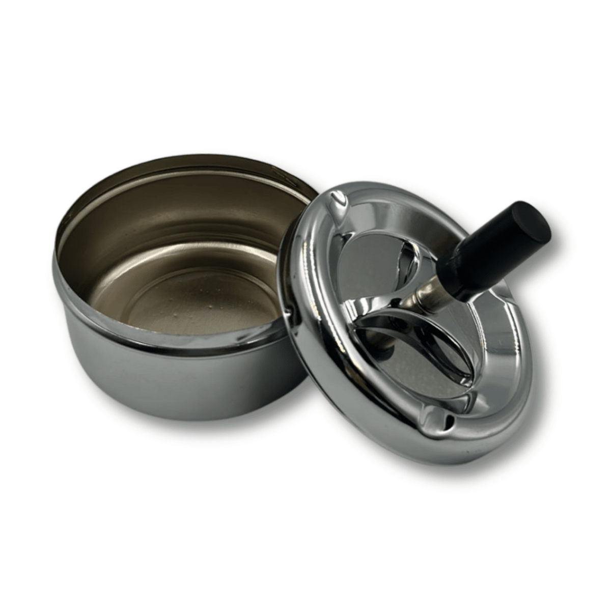 Cenicero giratorio redondo Metálico2