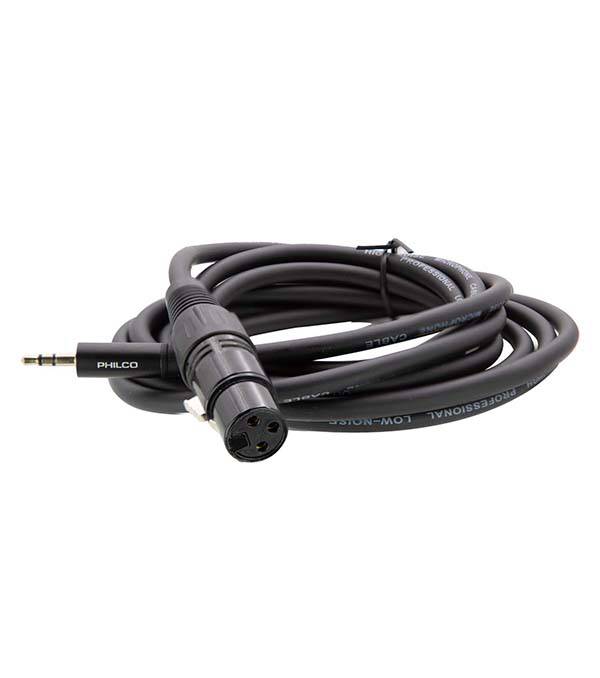 Cable para Microfono canon a 3,5mm 2,5mts balanceado Philco1