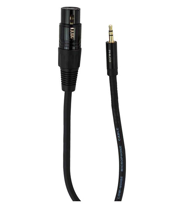 Cable para Microfono canon a 3,5mm 2,5mts balanceado Philco3