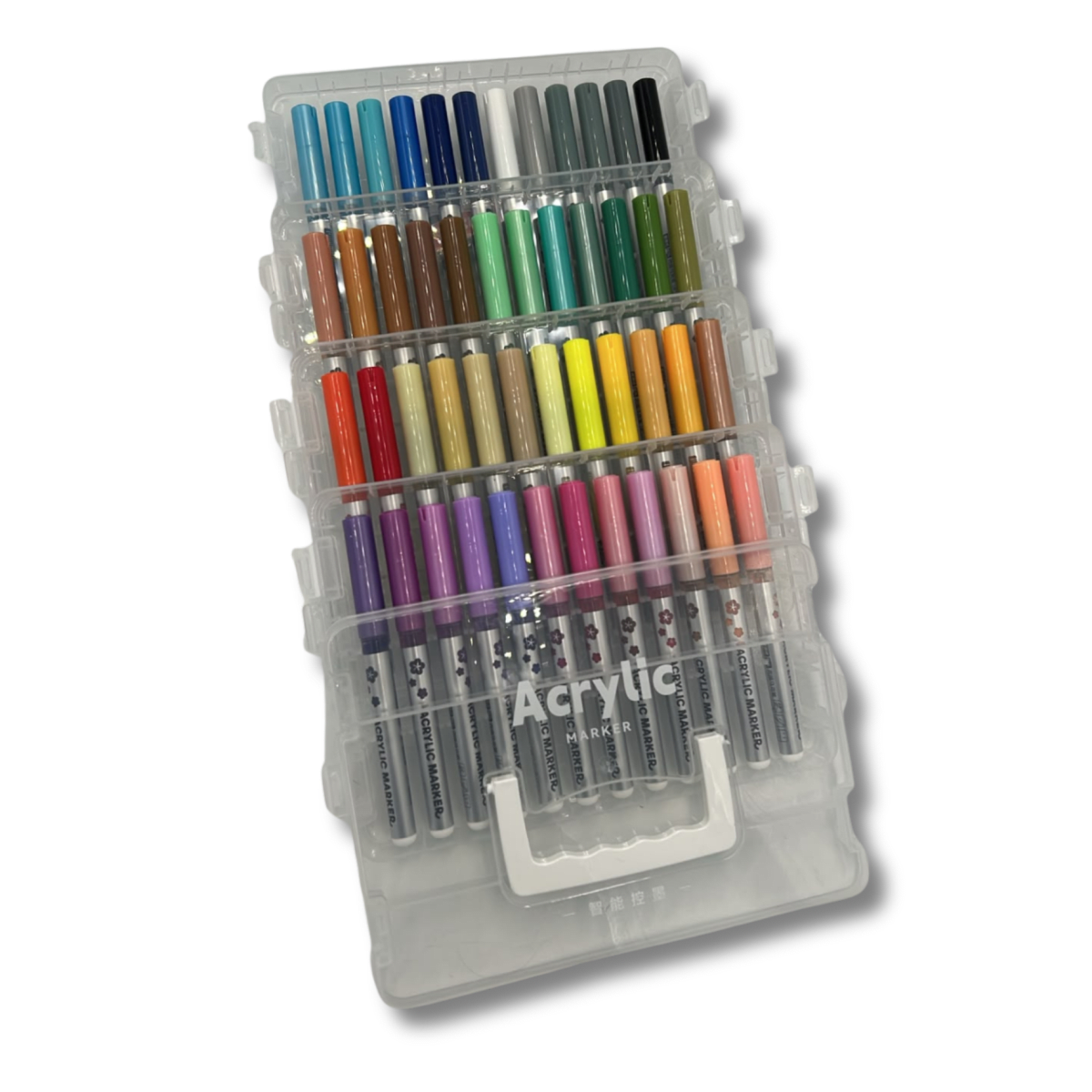 Set 48 Lapices Acrilicos Dingli10182 Acrylic Marker | Maleta desmontable2
