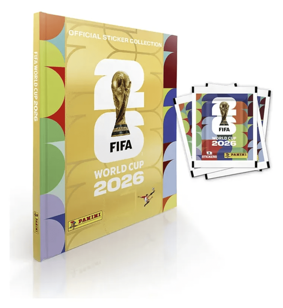 Pack Album mundial TAPA DURA GOLD + 8 sobres de 7 laminas + 2 Cartas Adrenalyn Trading1